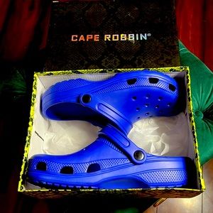 Cape Robbin Clog. Vigilante Blue Color